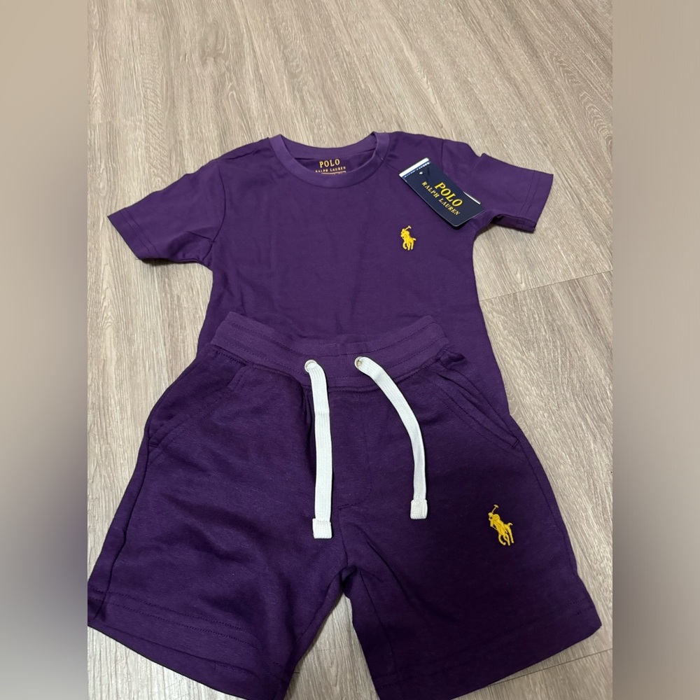 NWT Kids Polo by Ralph Lauren Shorts Set